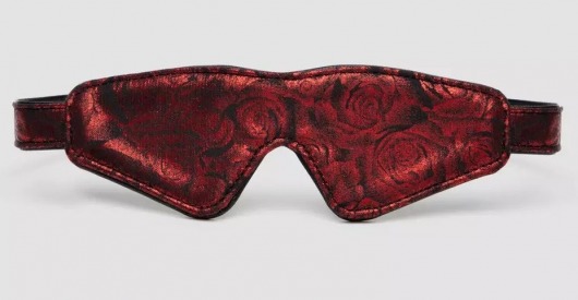 Двусторонняя красно-черная маска на глаза Reversible Faux Leather Blindfold - Fifty Shades of Grey - купить с доставкой в Шахтах