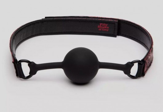 Кляп-шар на двусторонних ремешках Reversible Silicone Ball Gag - Fifty Shades of Grey - купить с доставкой в Шахтах
