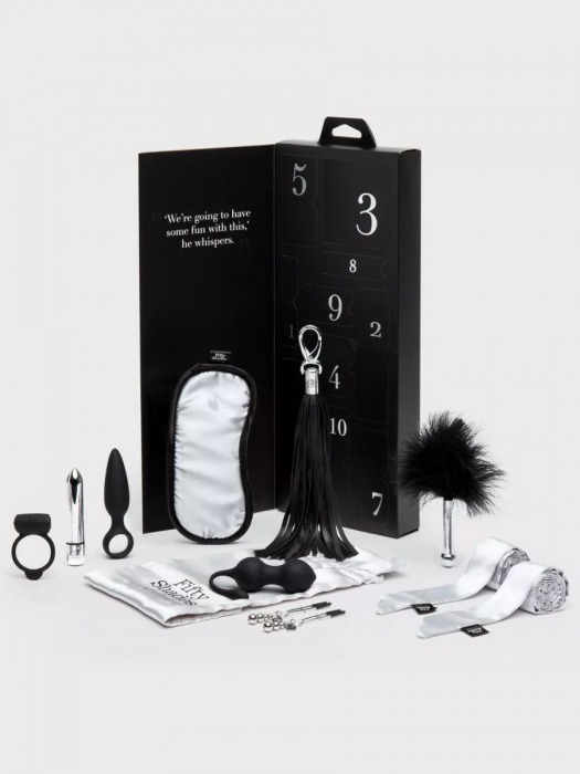 Эротический набор Pleasure Overload 10 Days of Play Gift Set - Fifty Shades of Grey - купить с доставкой в Шахтах