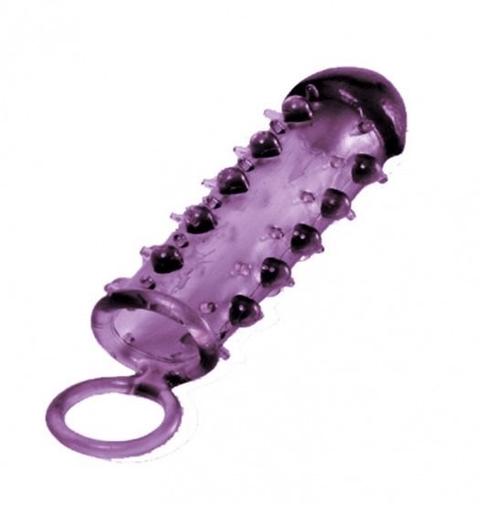 Закрытая фиолетовая насадка с пупырышками SAMURAI PENIS SLEEVE PURPLE - 14,5 см. - NMC - в Шахтах купить с доставкой
