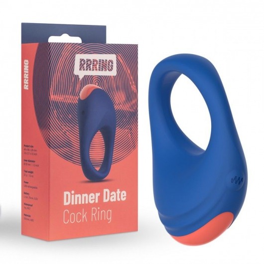 Синее эрекционное кольцо RRRING Dinner Date Cock Ring - FeelzToys - в Шахтах купить с доставкой