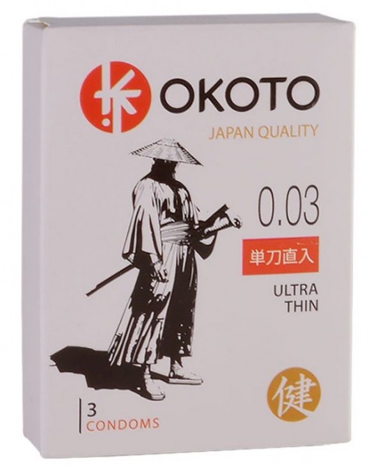 Ультратонкие презервативы OKOTO Ultra Thin - 3 шт. - Sitabella - купить с доставкой в Шахтах