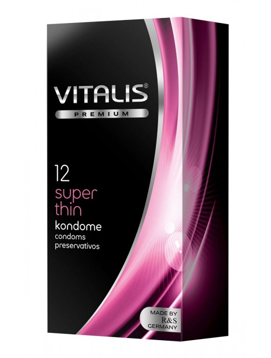 Ультратонкие презервативы VITALIS PREMIUM super thin - 12 шт. - Vitalis - купить с доставкой в Шахтах