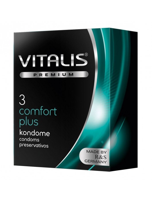 Контурные презервативы VITALIS PREMIUM comfort plus - 3 шт. - Vitalis - купить с доставкой в Шахтах
