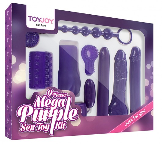 Эротический набор Toy Joy Mega Purple - Toy Joy - купить с доставкой в Шахтах