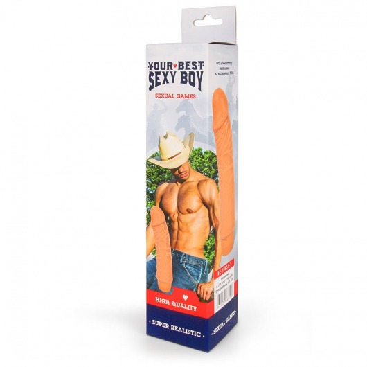 Вибратор Realistic Cock Vibe телесного цвета - 17,5 см. - Bior toys