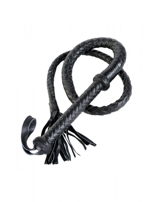 Длинный кожаный кнут с хлопушками на конце - ToyFa - купить с доставкой в Шахтах
