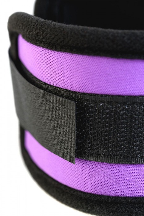 Наручники из неопрена фиолетового цвета - ToyFa - купить с доставкой в Шахтах