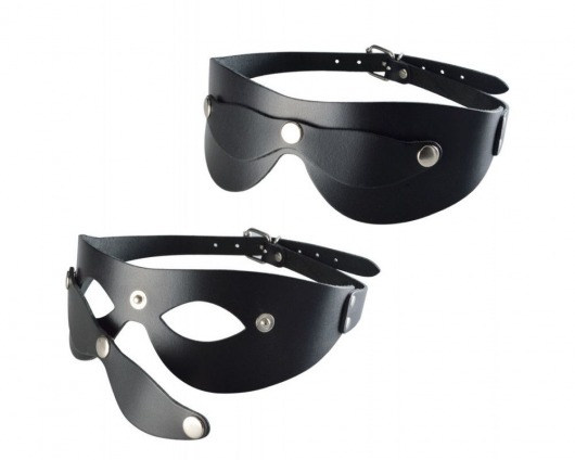 Черная кожаная маска  Новичок - Sitabella - купить с доставкой в Шахтах