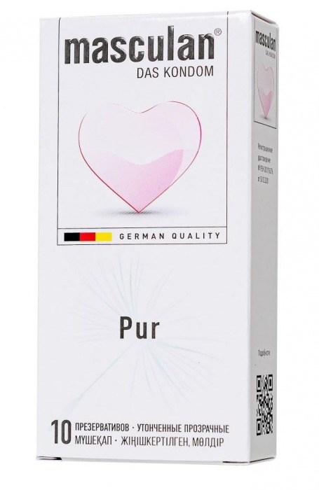 Супертонкие презервативы Masculan Pur - 10 шт. - Masculan - купить с доставкой в Шахтах