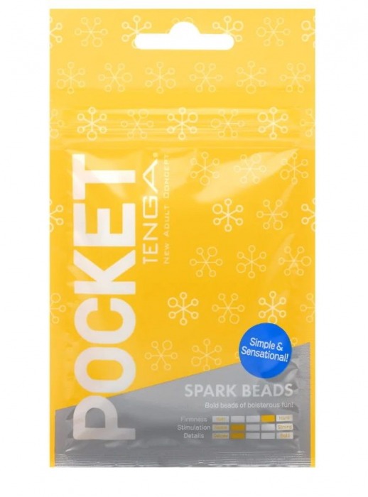 Карманный мастурбатор Spark Beads - Tenga - в Шахтах купить с доставкой