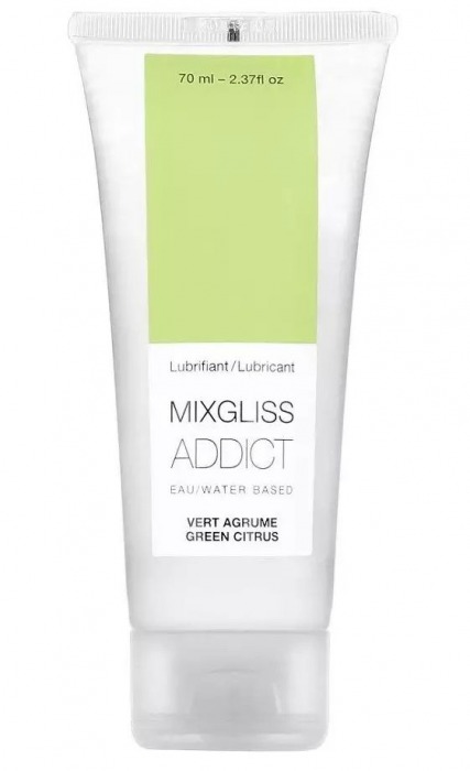Смазка на водной основе Mixgliss Addict с ароматом цитруса - 70 мл. - Mixgliss - купить с доставкой в Шахтах