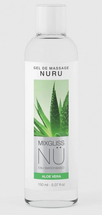 Массажный гель на водной основе Mixgliss NU Aloe Vera - 150 мл. - Mixgliss - купить с доставкой в Шахтах