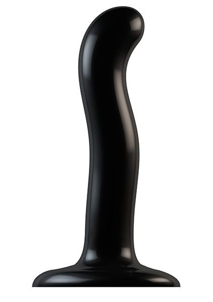 Черный фаллоимитатор-насадка Strap-On-Me P G spot Dildo size S - 16,4 см. - Strap-on-me - купить с доставкой в Шахтах