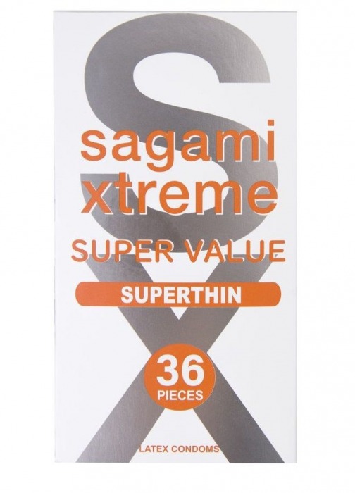 Ультратонкие презервативы Sagami Xtreme Superthin - 36 шт. - Sagami - купить с доставкой в Шахтах