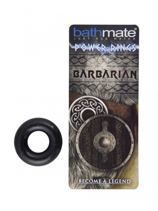 Чёрное эрекционное кольцо Barbarian - Bathmate - в Шахтах купить с доставкой
