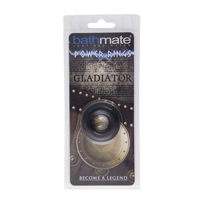 Чёрное эрекционное кольцо Gladiator - Bathmate - в Шахтах купить с доставкой
