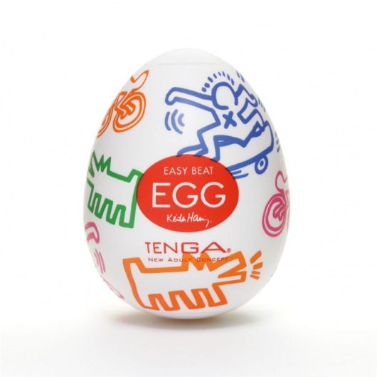 Мастурбатор-яйцо Keith Haring EGG STREET - Tenga - в Шахтах купить с доставкой