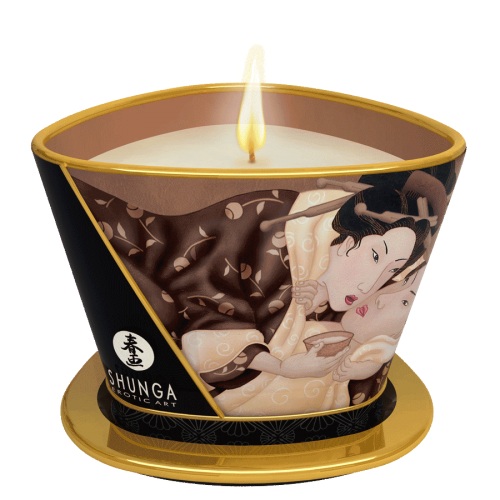 Массажная свеча Intoxicatin Chocolate с ароматом шоколада - 170 мл. - Shunga - купить с доставкой в Шахтах