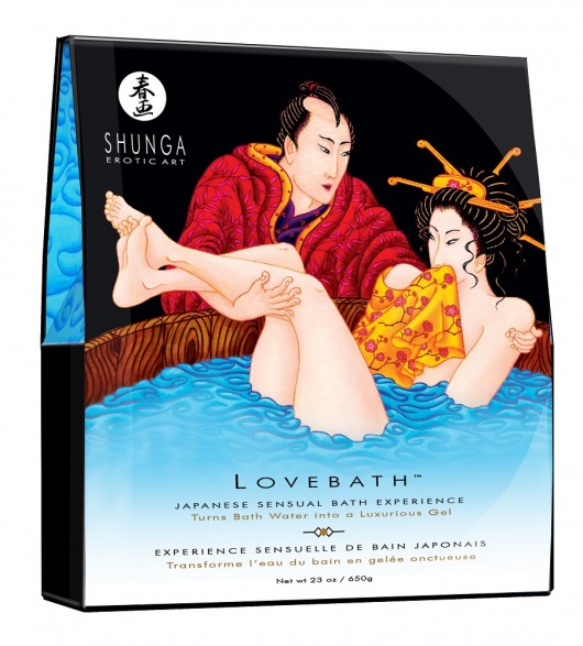 Соль для ванны Lovebath Ocean temptation, превращающая воду в гель - 650 гр. - Shunga - купить с доставкой в Шахтах