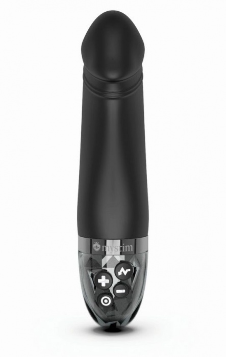 Черный вибратор с электростимуляцией Real Deal Neal - 16,5 см. - MyStim - купить с доставкой в Шахтах