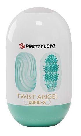 Бирюзовый мастурбатор-яйцо Twist Angel - Baile - в Шахтах купить с доставкой