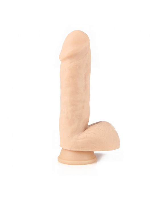 Реалистичный фаллоимитатор Strong Man с мошонкой - 16 см. - Erotic Fantasy