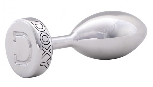 Серебристая анальная втулка Doxy Smooth Butt Plug - 10,5 см. - Doxy