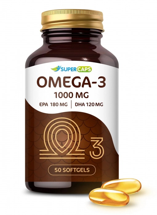 Пищевая добавка SuperCaps OMEGA-3 - 50 капсул (1000 мг) - SuperCaps - купить с доставкой в Шахтах