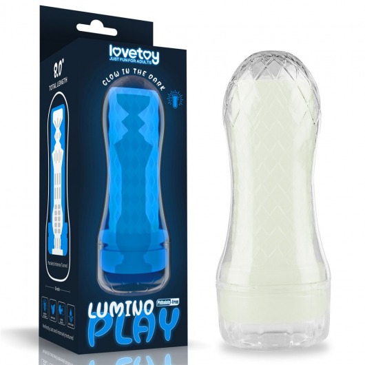 Светящийся в темноте мастурбатор Lumino Play Masturbator Pocketed - Lovetoy - в Шахтах купить с доставкой