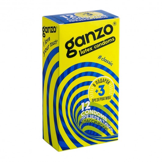 Классические презервативы с обильной смазкой Ganzo Classic - 15 шт. - Ganzo - купить с доставкой в Шахтах