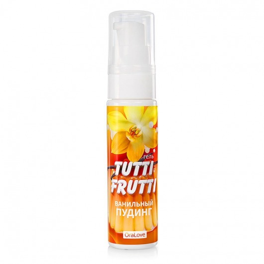 Интимный гель на водной основе Tutti-Frutti  Ванильный пудинг  - 30 гр. - Биоритм - купить с доставкой в Шахтах