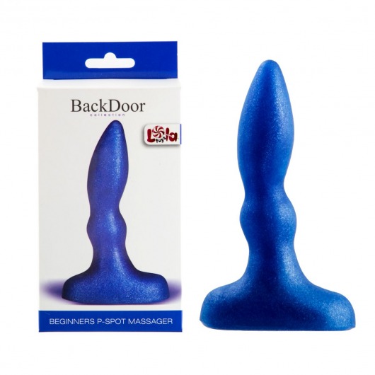 Синий анальный стимулятор Beginners p-spot massager - 11 см. - Lola Games - в Шахтах купить с доставкой