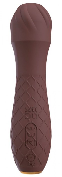 Коричневый вибратор-жезл Hazel 01 - 14 см. - Orion