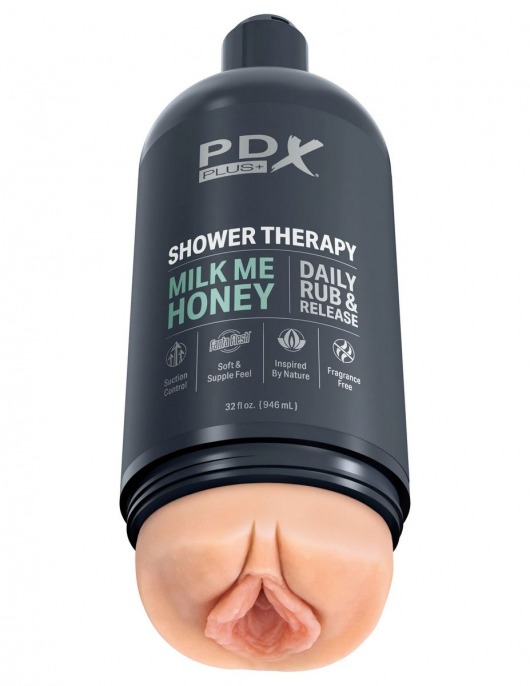 Телесный мастурбатор-вагина Shower Therapy Milk Me Honey - Pipedream - в Шахтах купить с доставкой
