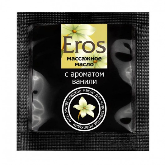 Саше массажного масла Eros sweet c ароматом ванили - 4 гр. - Биоритм - купить с доставкой в Шахтах