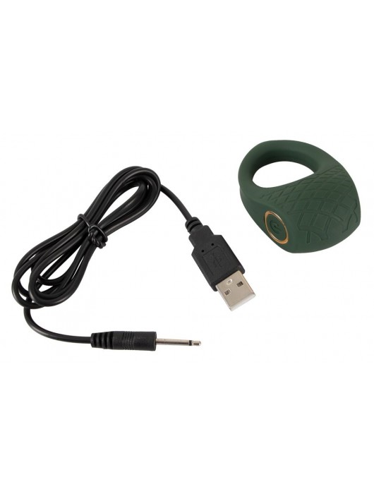 Зеленое эрекционное виброкольцо Luxurious Vibro Cock Ring - Orion - в Шахтах купить с доставкой