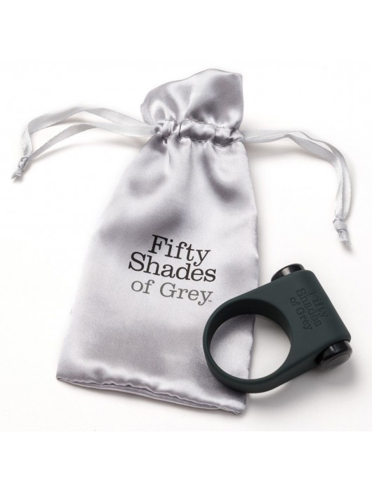 Серое эрекционное кольцо с вибрацией Feel It, Baby! - Fifty Shades of Grey - в Шахтах купить с доставкой