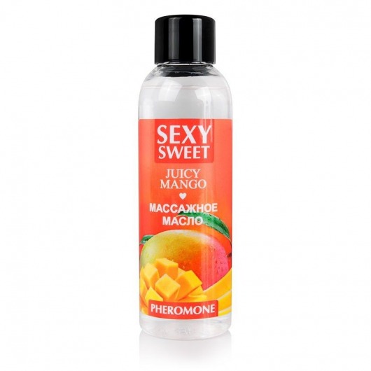 Массажное масло Sexy Sweet Juicy Mango с феромонами и ароматом манго - 75 мл. - Биоритм - купить с доставкой в Шахтах