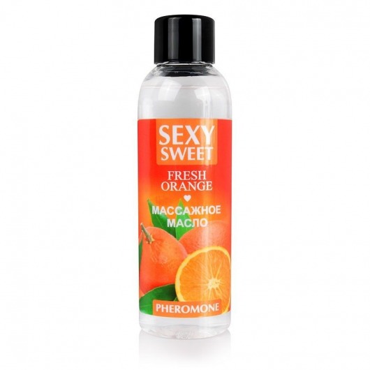 Массажное масло Sexy Sweet Fresh Orange с ароматом апельсина и феромонами - 75 мл. - Биоритм - купить с доставкой в Шахтах