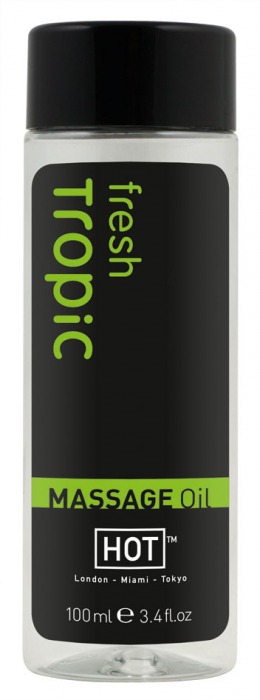 Массажное масло для тела Tropic Fresh - 100 мл. - HOT - купить с доставкой в Шахтах