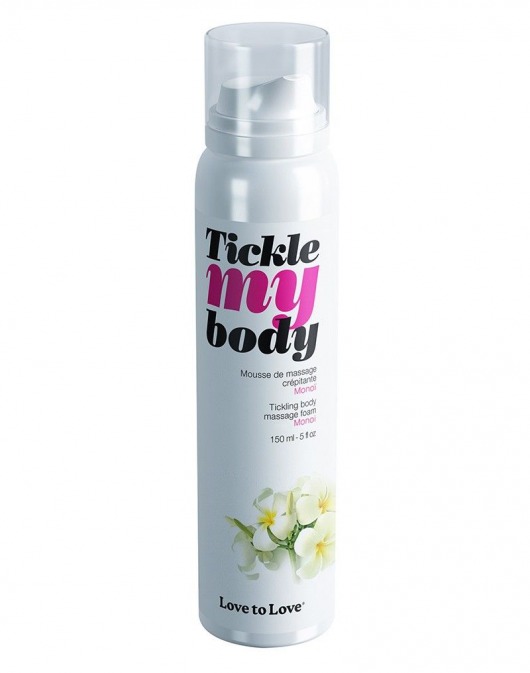 Массажная хрустящая пенка Tickle My Body Monoi с ароматом моной - 150 мл. - Love to Love - купить с доставкой в Шахтах