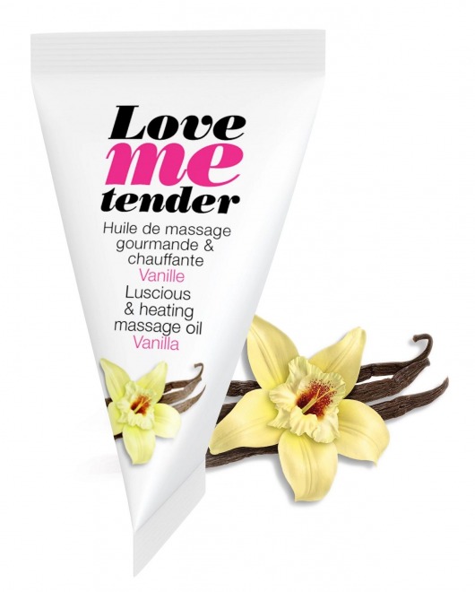 Съедобное согревающее массажное масло Love Me Tender Vanilla с ароматом ванили - 10 мл. - Love to Love - купить с доставкой в Шахтах
