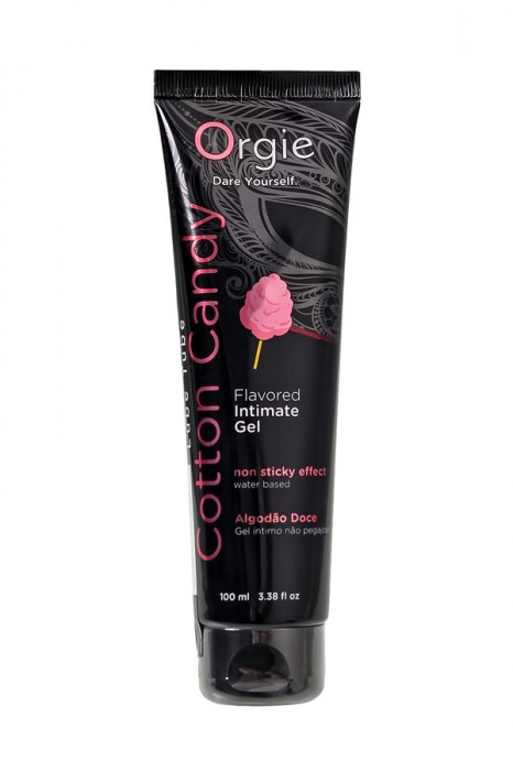 Интимный гель на водной осное Lube Tube Cotton Candy со вкусом сахарной ваты - 100 мл. - ORGIE - купить с доставкой в Шахтах