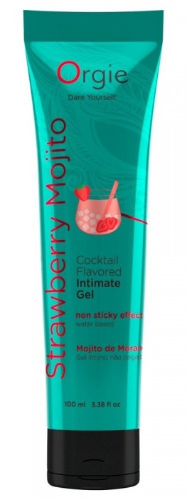 Съедобный интимный гель Orgie Lube Tube Cocktail Strawberry Mojito - 100 мл. - ORGIE - купить с доставкой в Шахтах