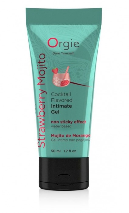 Съедобный интимный гель Orgie Lube Tube Cocktail Strawberry Mojito - 50 мл. - ORGIE - купить с доставкой в Шахтах