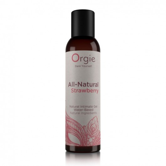 Интимный гель на водной основе All-Natural Strawberry с ароматом клубники - 150 мл. - ORGIE - купить с доставкой в Шахтах