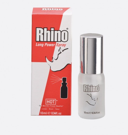 Пролонгирующий спрей для мужчин Rhino - 10 мл. - HOT - купить с доставкой в Шахтах