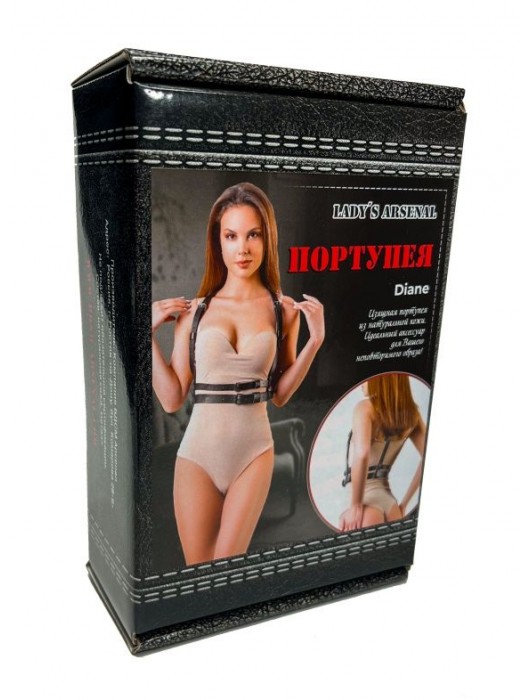 Изящная портупея из натуральной кожи Diane - БДСМ Арсенал - купить с доставкой в Шахтах