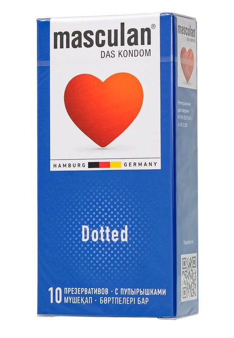 Презервативы с пупырышками Masculan Dotted - 10 шт. - Masculan - купить с доставкой в Шахтах